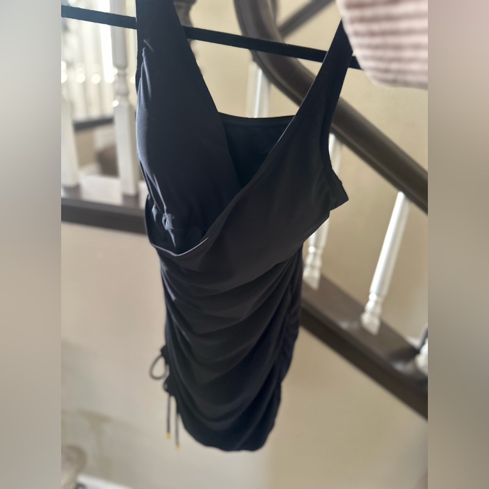 NWT black bathing suit skirt style tags attached